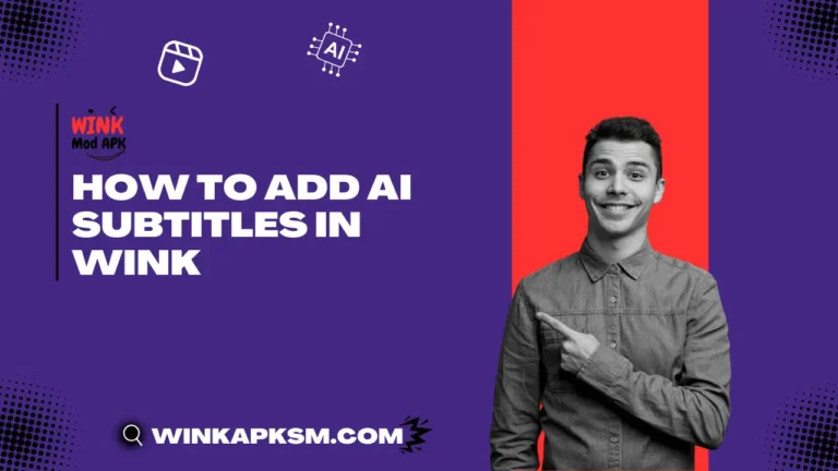 AI Subtitles in Wink