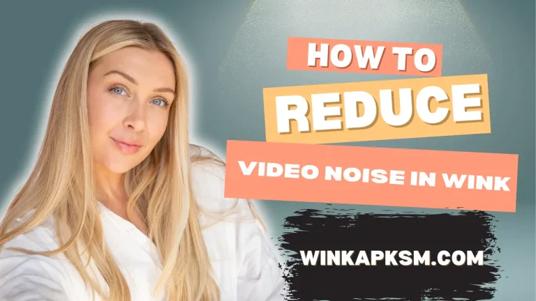 Reduce Video Noise in Wink